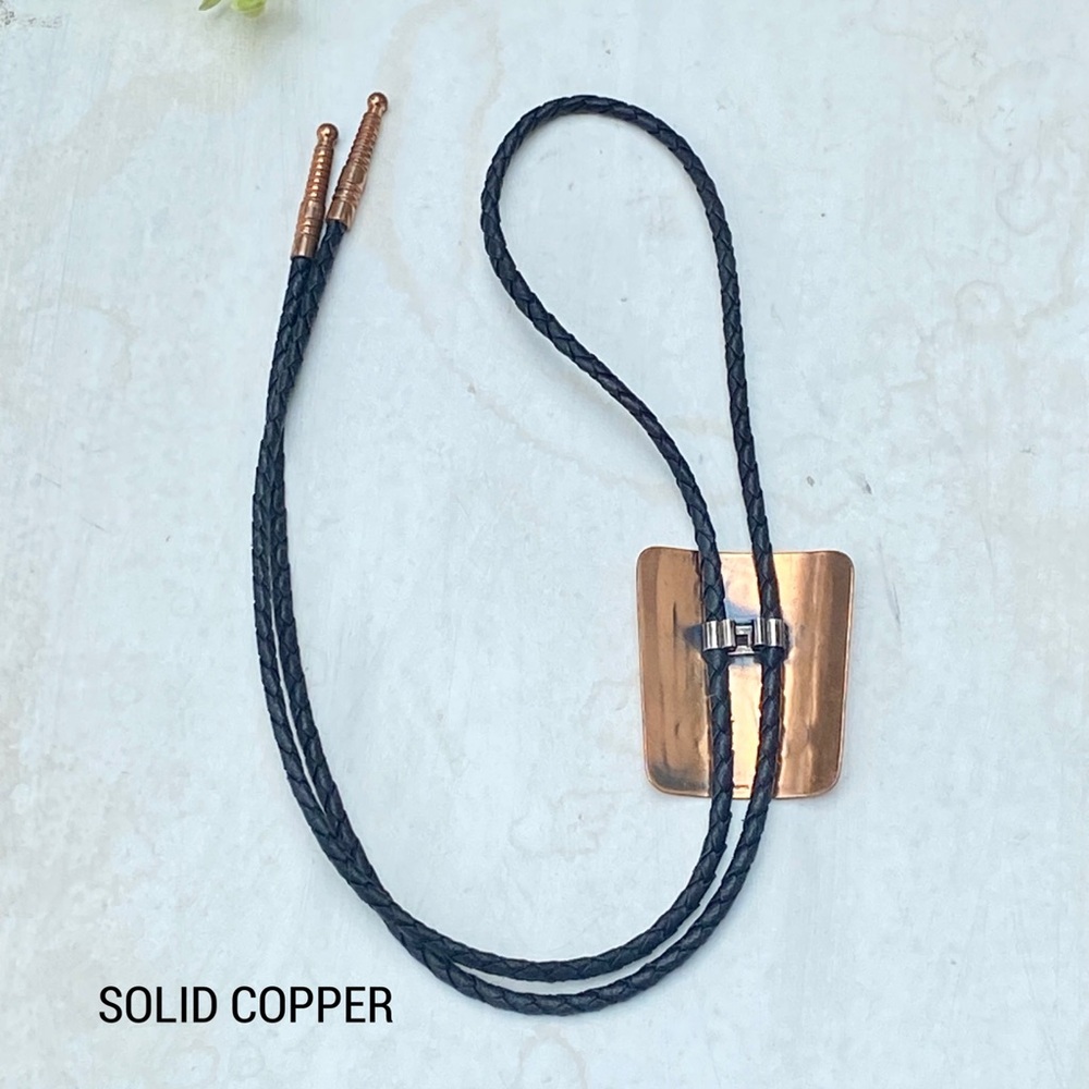 Vintage Bell Trading Post Thunderbird Copper Native American Bolo Tie - Picture 6 of 13